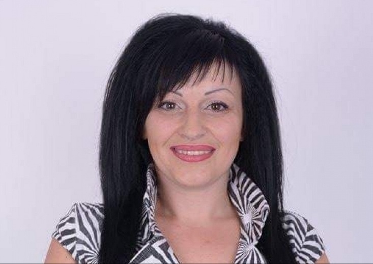 Активистката на НФСБ Анелия Велева, която беше задържана в края
