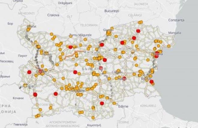 МВР представи интерактивна карта на катастрофите в страната