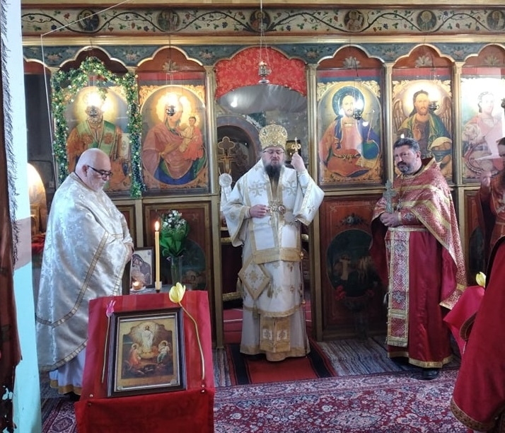 Днес в църквата Св Николай в Борован по случай 9