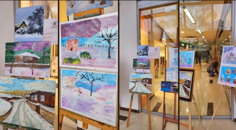 Видинската художничка Надежда Карамфилова подреди благотворителна изложба Коледен подарък в