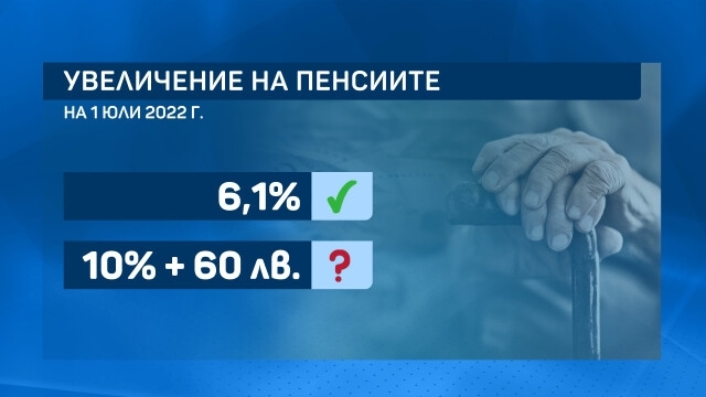 Депутатите ще заседават извънредно за увеличението на пенсиите