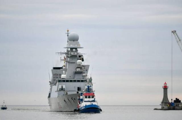 Италианският ескадрен миноносец Дуилио е свалил два дрона в рамките