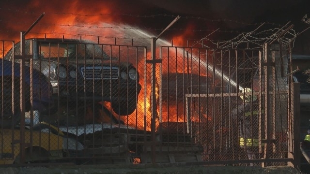 Огън горя в автоморга край Монтана съобщиха от пресцентъра на