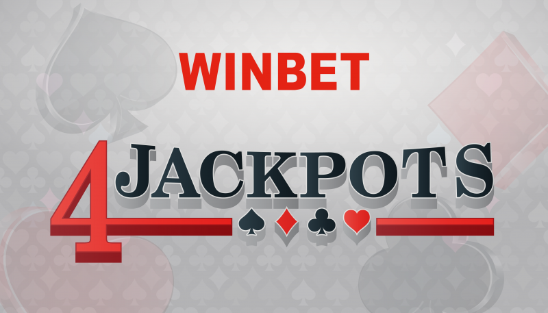 Дъжд от печалби в обединената бонус игра 4 JACKPOTS на игрални зали WINBET