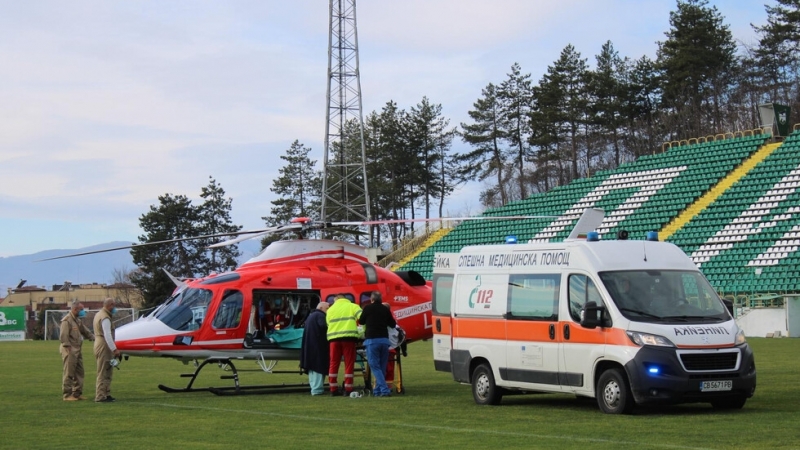 Медицинският хеликоптер транспортира 29 годишна жена в кома от Благоевград до