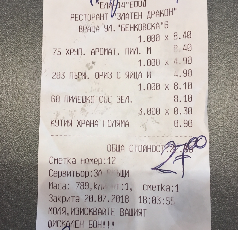 Мръсни таксита доставят храна от врачанските ресторанти без да спазват