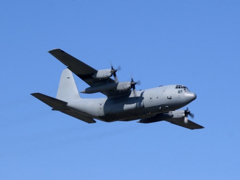 Военно транспортен самолет С 130 на ВВС на САЩ катастрофира вчера при