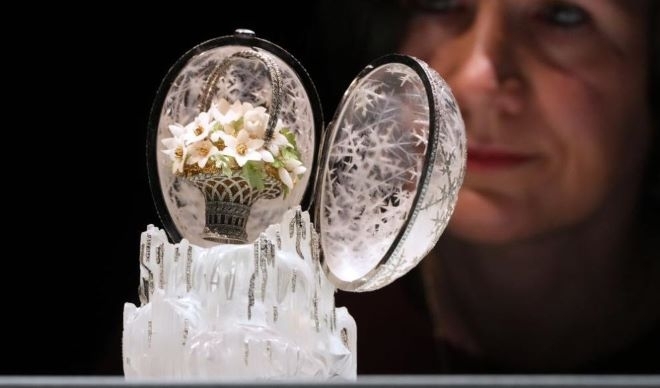 Яйце на Фаберже инкрустирано с диаманти и подарено на майката на последния