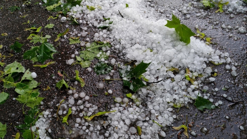 Едра градушка се е изсипала над Монтана снощи Пороят се