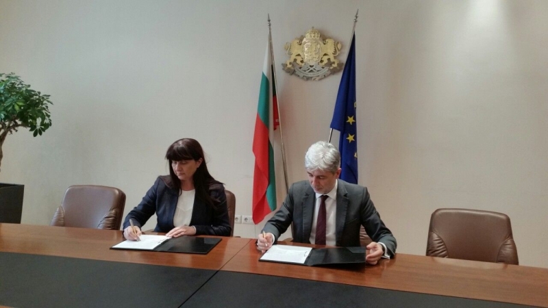 Министърът на околната среда и водите Нено Димов и кметът