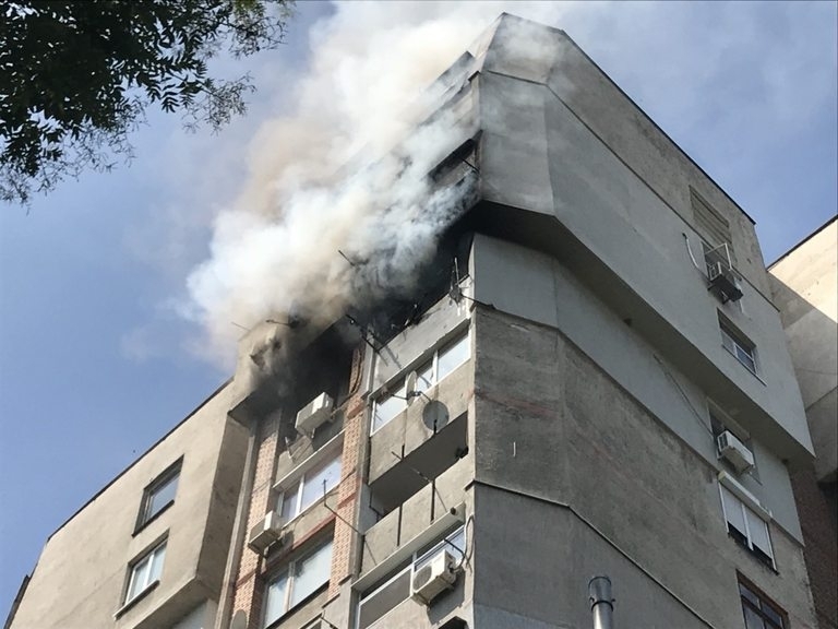 Пожар е горял в апартамент в Лом съобщиха от пресцентъра