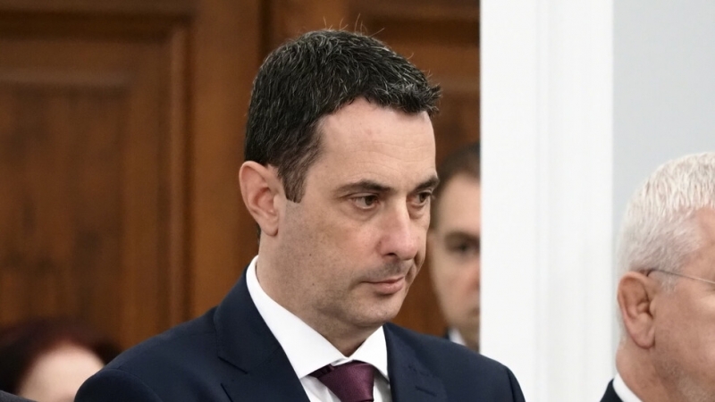 Министърът на транспорта и съобщенията Георги Гвоздейков и ръководството на