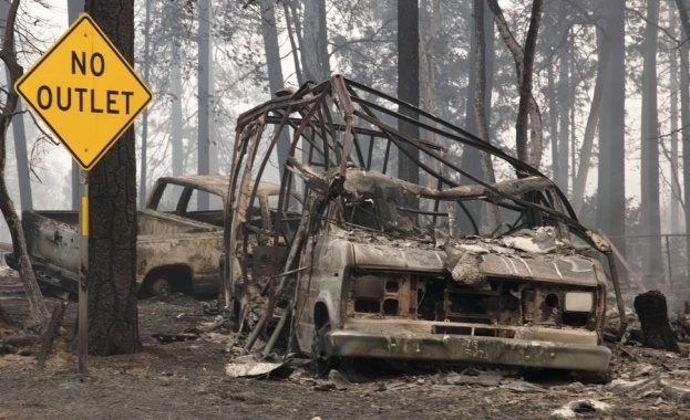 Броят на жертвите на горския пожар в Северна Калифорния се
