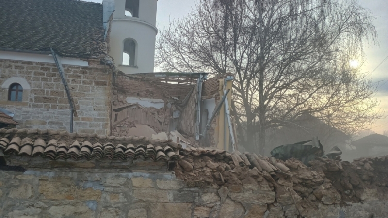 Срутила се е църква във видинско село научи агенция BulNews