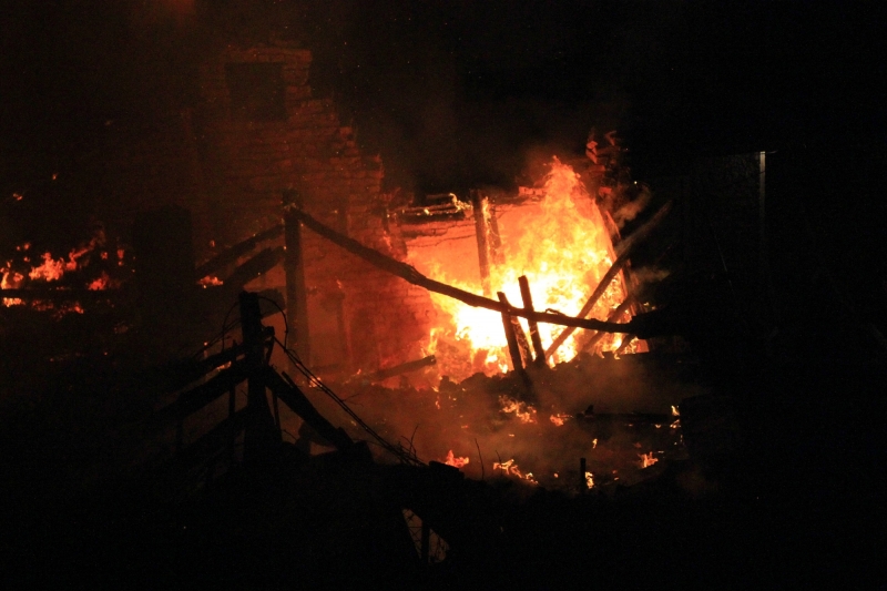 Необитаема къща е горяла във Видинско вчера, съобщиха от пресцентъра