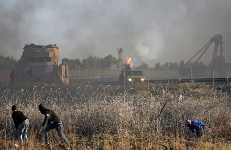Край границата на ивицата Газа с Израел се стигна до сблъсъци