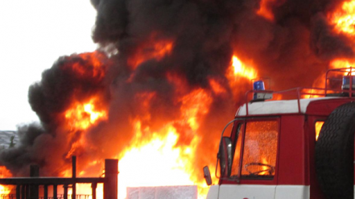 Голям пожар е горял в бивше ТКЗС в монтанското село