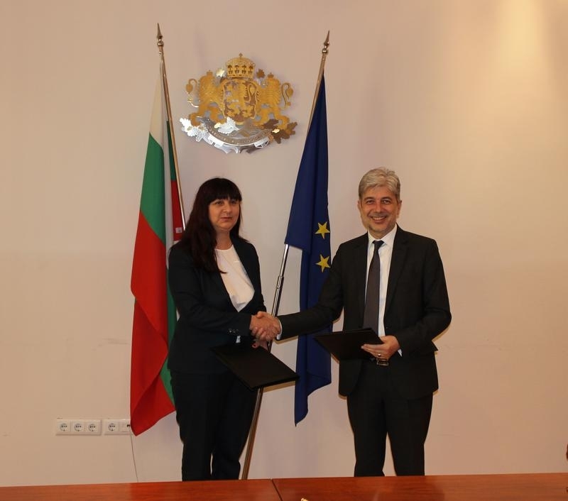 Министърът на околната среда и водите Нено Димов и кметът