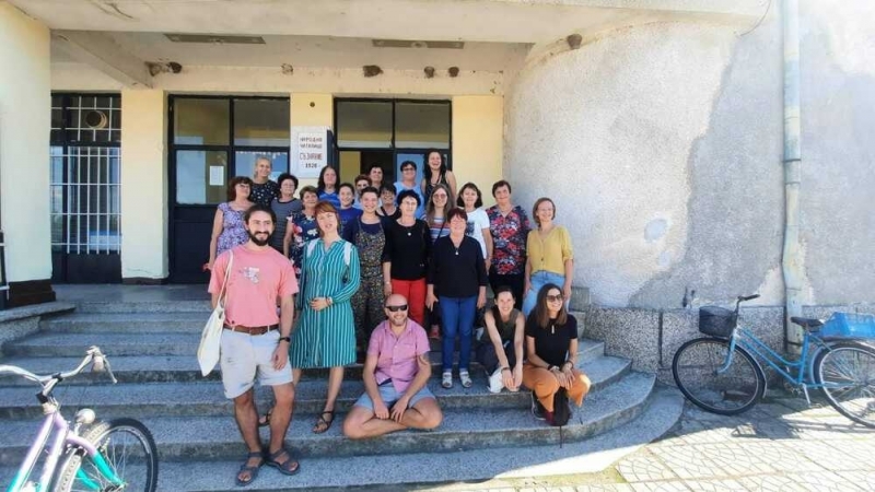 Художничката Антоанета Куик фотографът Евгени Младенов и илюстраторката Илияна Григорова