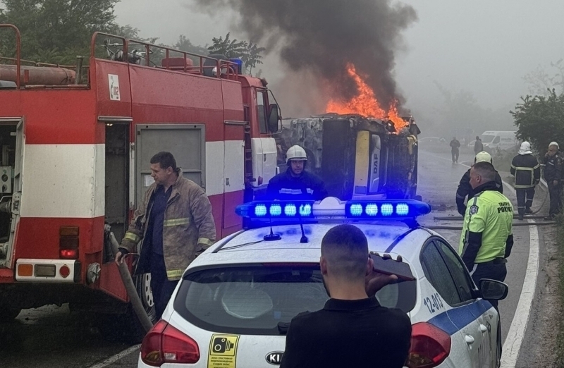 От полицията в Монтана съобщиха подробности за катастрофиралия и избухнал