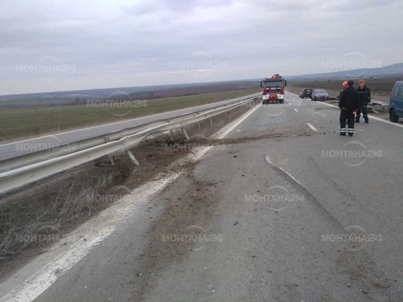 Джип е катастрофирал преди минути на новото околовръстно в Монтана