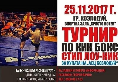 Турнир по кикбокс ще се проведе на събота 25 ноември