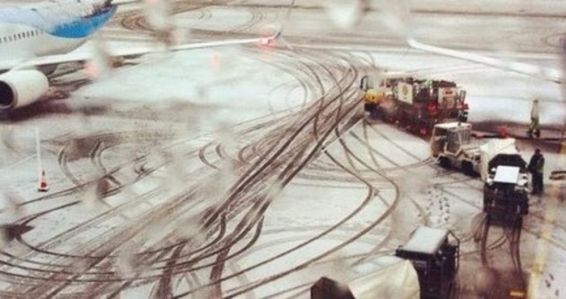 Летището в Брюксел Завентем спря днес работа заради обилния снеговалеж