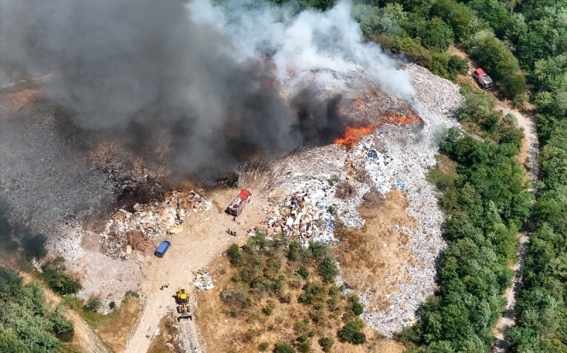 Нов пожар е избухнал в регионалното депо за битови отпадъци