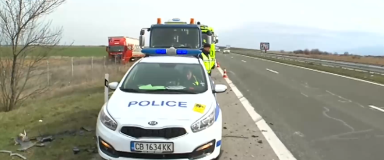 Тежка катастрофа е станала на магистрала Тракия Малко след 11