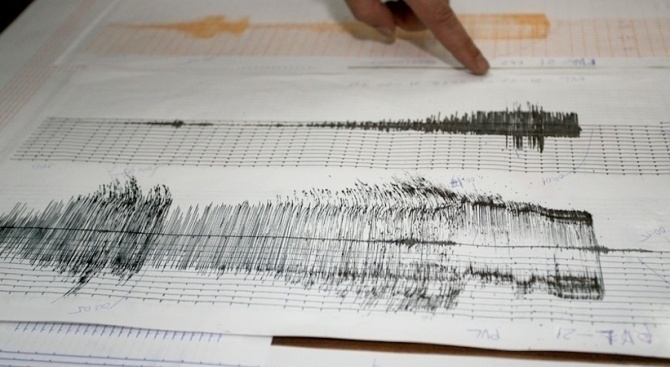 Земетресение с магнитуд 3,8 по скалата на Рихтер е регистрирано