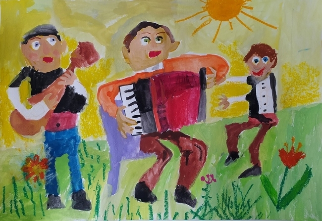 С изложба на рисунки на деца от Европа Азия и