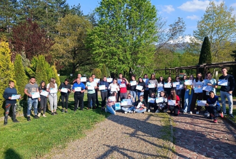 Ученици от 11 ти и 12 ти клас на ПГСС Марко Марков