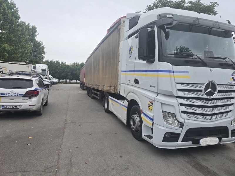 Продължава засиленият контрол над тежкотоварния трафик в област Монтана с