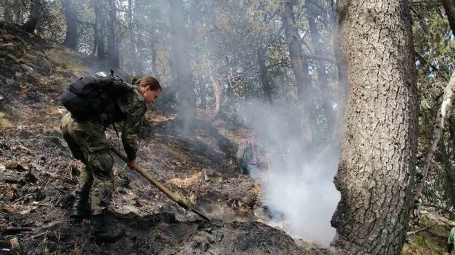 Военните гасят пожари без прекъсване в цялата страна от месец