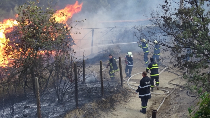 Голям пожар е горял вчера в плевня във видинското село
