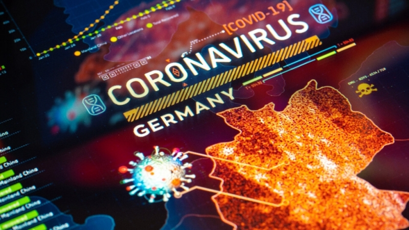 Седемдневното разпространение на коронавирус в Германия за първи път от