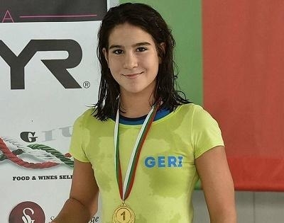 Младата състезателка от Козлодуй Гергана Стоянова която се състезава за