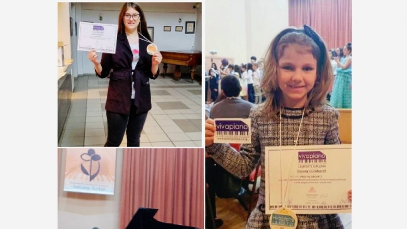 Младите пианистки от Монтана Сияна Буркхардт и Ивелина Ангелова спечелиха