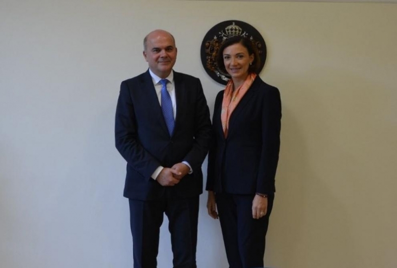 Министърът на труда и социалната политика Бисер Петков и грузинския