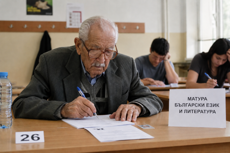 Пропуснал на младини да завърши средно образование 88 годишен се