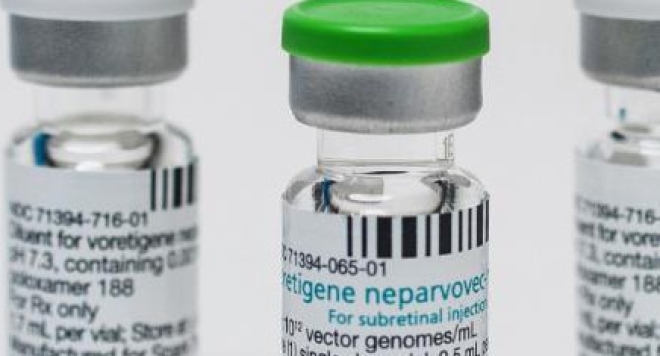 Лекарството за генна терапия на наследствена слепота Luxturna е смятано и