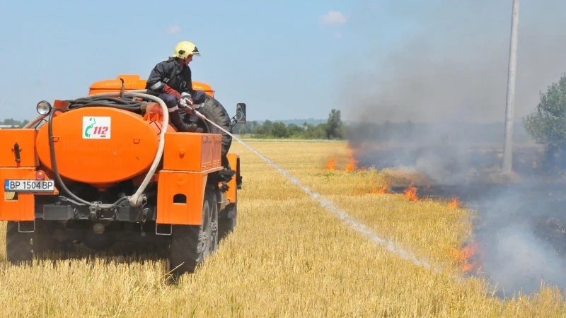 40 декара жито изгоряха при пожар във Видинско, съобщиха от