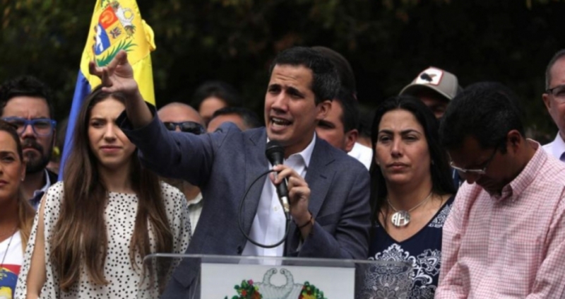 Лидерът на опозицията във Венецуела Хуан Гуайдо който посети Бразилия
