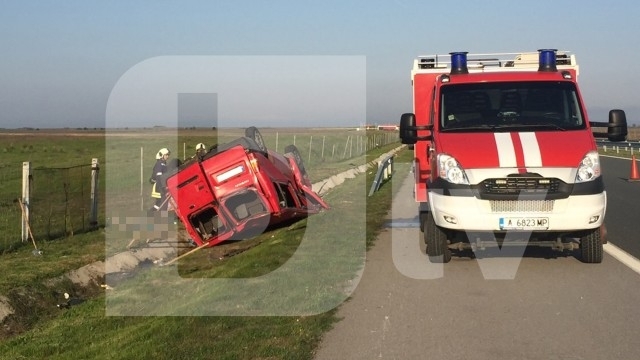 Нов тежък пътен инцидент е станал на магистрала Тракия днес