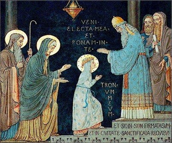 Един от големите християнски празшщи Въведение Богородично тази