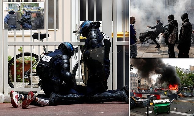 Безредици избухнаха в Париж на протест срещу мерките за борба
