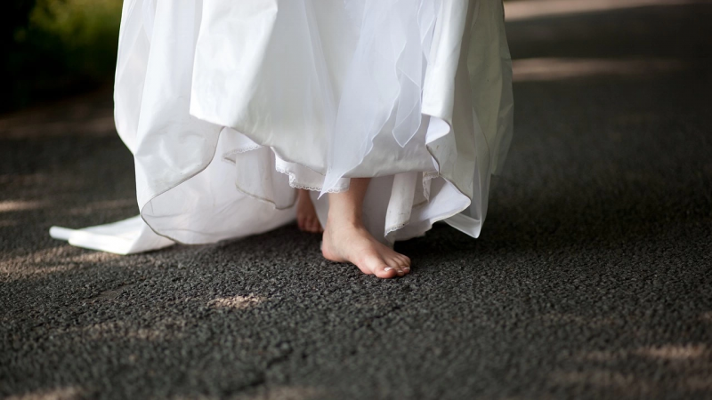 В Индия точно по време на собствената си сватба младо