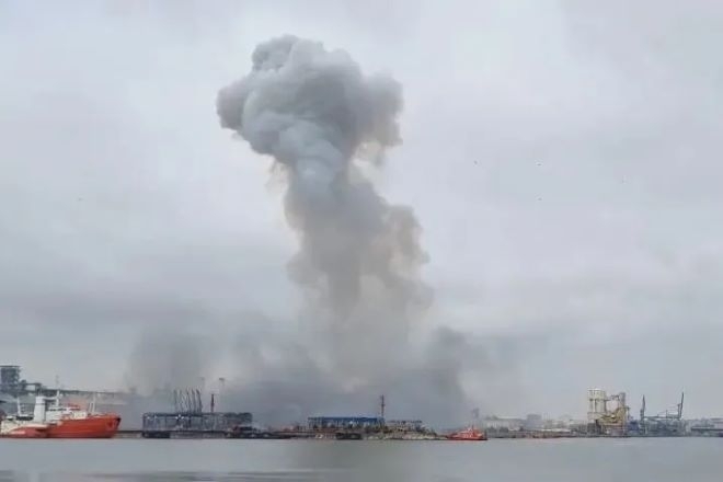 В румънското пристанище Констанца бе обявена тревога след като морски