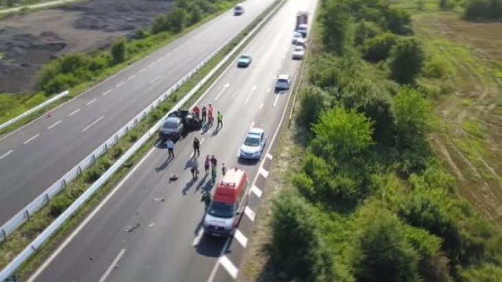 Верижна катастрофа между три автомобила е станала на автомагистрала „Тракия“