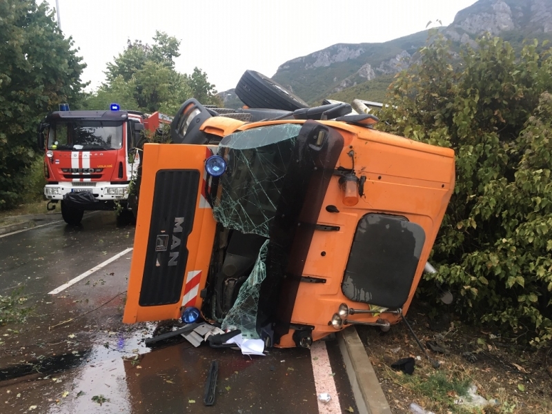 Полицията потвърди новината на агенция BulNews за катастрофата с камион